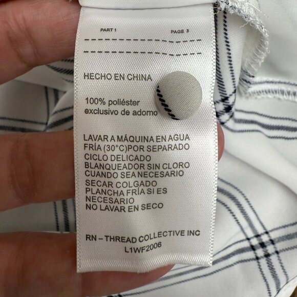 LAUNDRY by Shelli Segal NWT Women's Ruffle Blouse Plaid | Size S - Picture 8 of 8